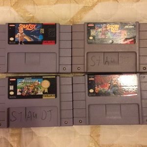 Set off 5 used Super Nintendo games